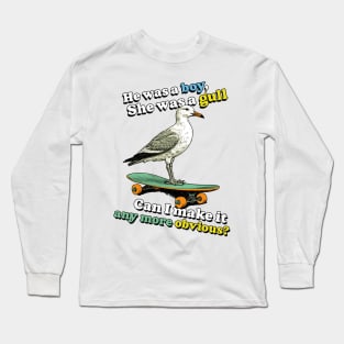 SK8R BOI Meme Design Long Sleeve T-Shirt